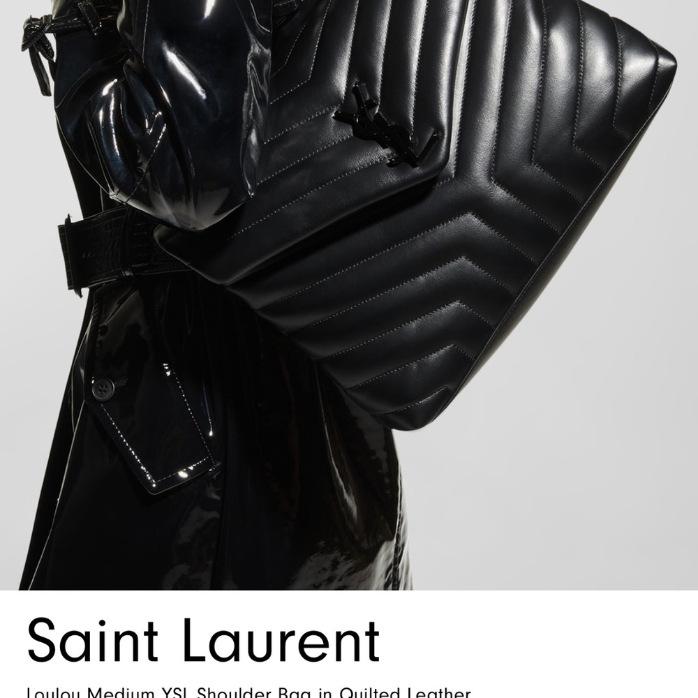 Saint Laurent Black Quilted Leather Bag - Picture 3 of 9